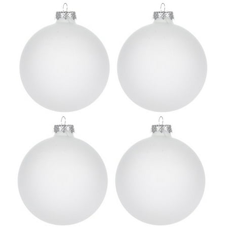Frosted Glass Ball Ornaments 4 inch Ornaments Christmas Tree Home Decoration 4