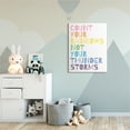 thumbnail image 2 of Stupell Industries Count Rainbows Not Thunder Storms Phrase Rainbow Text Canvas Wall Art, 36 x 48, Design by Wild Apple Portfolio, 2 of 6