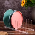 thumbnail image 4 of Clear Acrylic Dish Rack Plates Holder Kitchen Storage Cabinet Organizer for Dish, Plate, Bowl, Cup, Pot Lid, Cutting Board, 4 of 7