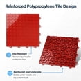 thumbnail image 6 of FlooringInc Coin Nitro Interlocking Garage Floor Tiles, Victory Red, 12"x12", 52 Pack, 52 Sq/ft, 6 of 10