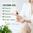 thumbnail image 2 of Aliver Organic Jojoba Oil for Hair/Face/Body, Keep Hair Soft Shiny, Soothe Dry Skin, Non-Greasy Massage Oil, 2 of 10