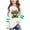 White, variant on AUNVITO St. Patrick's Day Fashion Cute Printed Casual Long Sleeve Tops for Boys and Girls