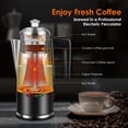 thumbnail image 2 of HOMOKUS Electric Coffee Percolator 12 CUPS Percolator Coffee Pot,800W Percolator Coffee Maker Stainless Steel with Clear Knob Cool-touch Handle,Coffee Pot Percolator Auto Keep Warm Function, 2 of 5