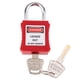 thumbnail image 3 of Candado de seguridad con grillete de acero inoxidable con llave diferente opcional rojo, 3 of 9