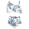 thumbnail image 4 of Qiopertar Liquidation à Moins de 5$ Maillot de Bain Rétro Multicolore à Imprimé pour Femmes jusqu'à 90 % de Réduction, 4 of 5