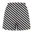 thumbnail image 5 of ABATAB Women Striped Sleepwear Shorts Lounge Shorts Soft Pajama Bottoms Casual High Waisted Summer Fashion, 5 of 5