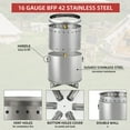 thumbnail image 5 of ChaoLink 16.5in Smokeless Fire Pit with Air Switch, Wood Burning Portable Stainless Steel Firepit with Stand and Ash Pan for Courtyard & OutdoorC, 5 of 7