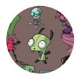 thumbnail image 2 of Invader Zim Pattern Round Tablecloth Fitted Elastic Tablecloths Indoor Outdoor Table Cover Decor For Kitchen Picnic Party, 2 of 8