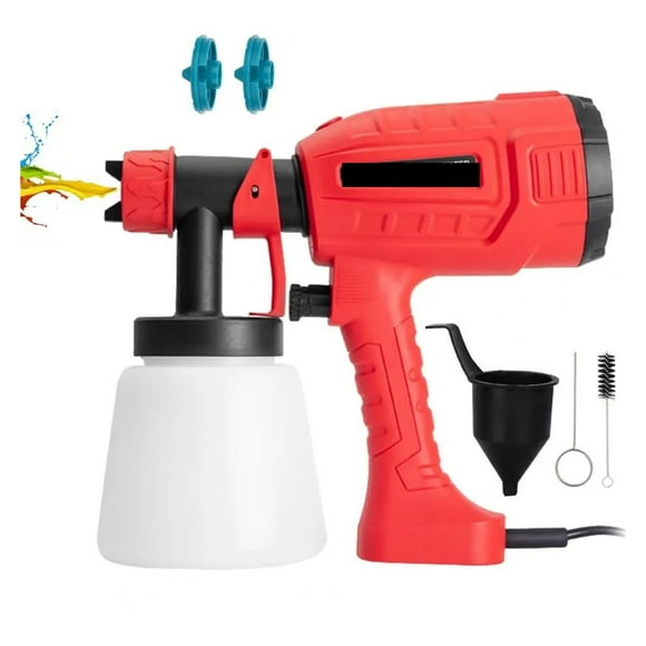 800ML Electric Spray Gun Cordless Paint Sprayer Auto Furniture Steel Coating Airbrush Compatible ,Easy to Use