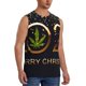 thumbnail image 2 of Fotbe 2025 And Merry Christmas Men's Camiseta sin Mangas Estampada para Hombres, Playera Casual para Gimnasio, Entrenamiento, Playa-Medium, 2 of 7