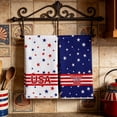 thumbnail image 2 of BZPIZ American Flag Towel, 2PC Red White Blue Premium Soft Towel Highly Absorbent Quick Drying for Sweat Absorption Daily Home Use Beach Bath Pool Summer & Vacation 4th of July Decorations, 2 of 6