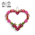 thumbnail image 3 of LEGO® Corazón Decorativo Set de construcción y decoración para niños y niñas, con Flores y Hojas Decorativas 40638, 3 of 5