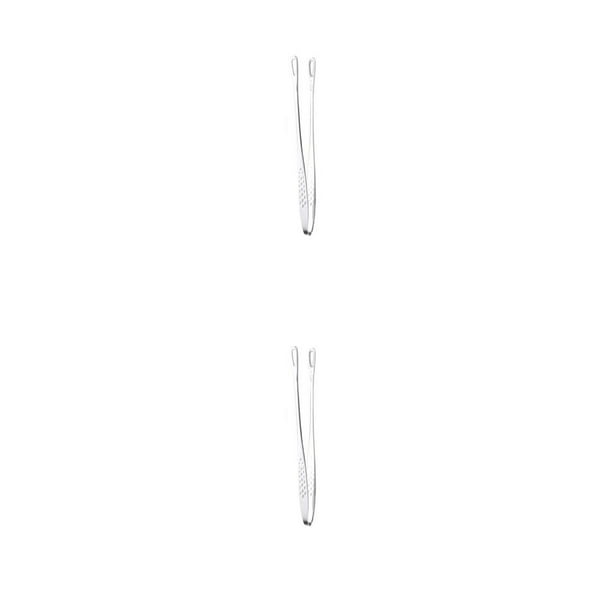 Naiovety Pinzas para barbacoa Abrazadera Alimento Vegetal Pollo Clip Cocina Utensilios de cocina 10 pulgadas 2Conjunto