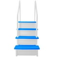 thumbnail image 3 of Aqua Select White Anti-Slip In-Pool Steps with Blue Steps for Above Ground Pools 48-54" H, 3 of 8