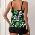 thumbnail image 4 of Trajes de Baño Mujer Traje de Baño Tankini Sexy Para Mujer, Conjunto de 2 Piezas, Sin Espalda, Con Tirantes Ajustables, Estampado, Ropa de Playa, 4 of 5