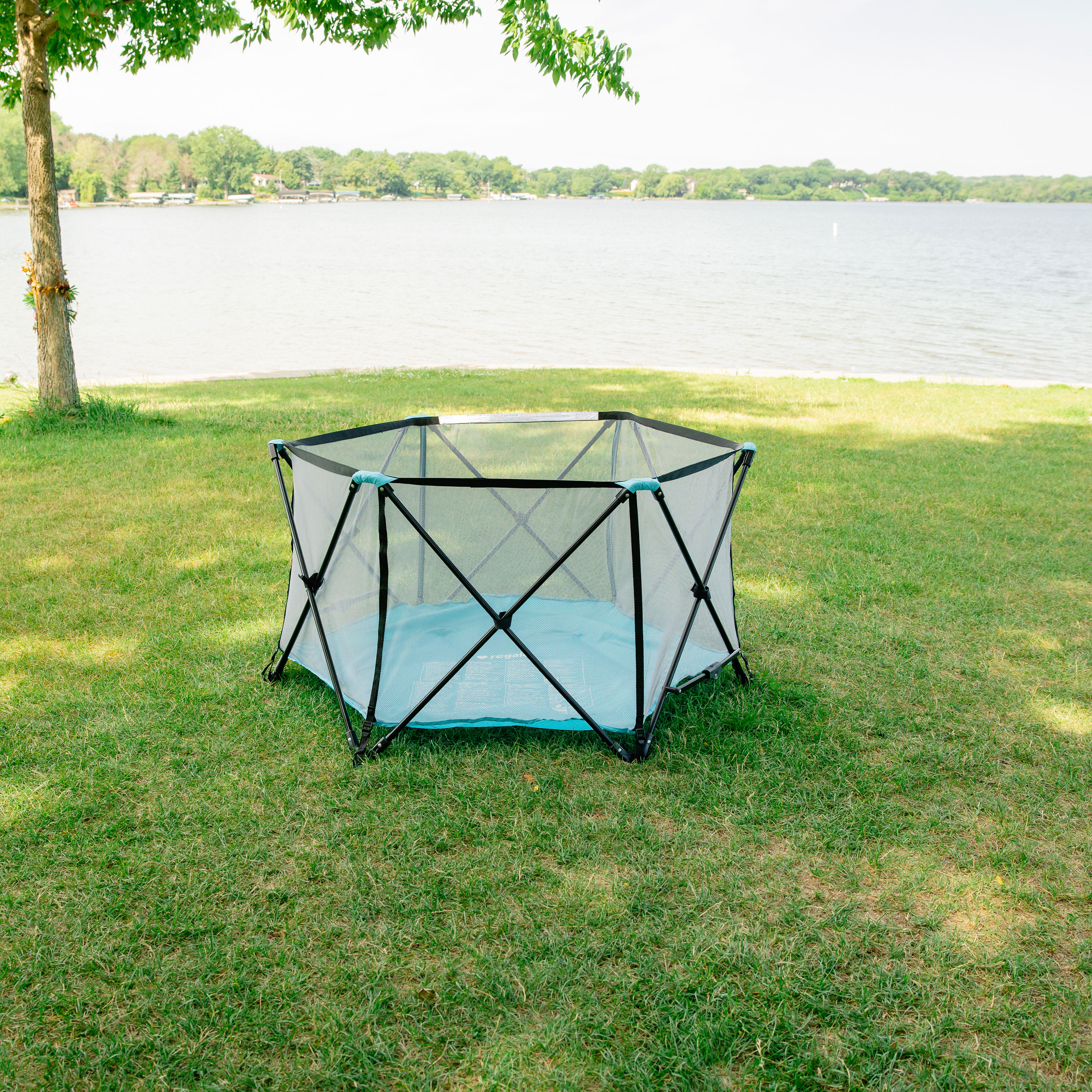 Regalo My Play 6-Panel Portable Play Yard, Aqua photo 8