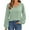 Green, variant on UVN Blouses for Women Dressy Lace Long Sleeve Shirts Fall Casual V Neck Tunic Tops