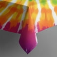 thumbnail image 3 of Colorful Rainbow Tie Dye Spiral Pattern Rectangle Tablecloth 60"x84",Waterproof Polyester Rectangle Table Cloth, Wipeable Spillproof Polyester Tablecloth for Dining, Camping, Indoor and Outdoor, 3 of 5