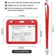 thumbnail image 3 of Protectores De Tarjetas De Vacunación Portatarjetas De Identificación Transparentes Con Cordones Para Profesores Estudiantes Enfermeras 2 Uds Guardurnaity EL017151-03, 3 of 5
