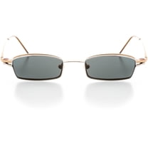 Unisex Optical Eyewear - Rectangle Shape, Metal Full Rim, Copper Penny