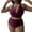 Z093-Red, variant on NIEWTR One Piece Swimsuit for Women Plus Size Conservative Gradient Stripe Large Beachwear Bikini Bathing Suit(Multicolor,4XL)
