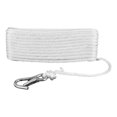 thumbnail image 1 of Attwood Marine Boat Anchor Rode 11723-7 Solid Braided; 50 Foot Length x 3/8 Inch Thickness; White; Multi-Filament Polypropylene; With Spring Hook, 1 of 2