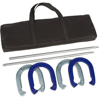  SpeedArmis Horseshoes Set, Universal Size Lawn Horseshoes  Outdoor Games for Parties Beach Backyard - Includes 4 Horseshoes & 2 Steel  Stakes & Durable Carrying Bag (Blue & Red) : Sports & Outdoors