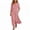 Pink#1, variant on SuTry Women's Printed Shift Dress Collared V Neck 3/4 Sleeve Side Pockets Side Slit Relaxed Fit Floral Pattern Casual Summer Vacation Beach Travel Daily Wear Outerwear