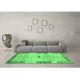 thumbnail image 3 of Ahgly Company Indoor Rectangle Abstract Emerald Green Contemporary Area Rugs, 8' x 10', 3 of 4