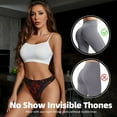 thumbnail image 4 of Thongs for Women - Red Dragon On Black No Show Seamless Womens Thongs Underwear, Soft Stretch G String Thongs for Women,Cuteness Ladies Thong Bikini Panties Briefs, 4 of 5