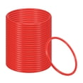 thumbnail image 1 of Anillos de lanzamiento de plástico Uxcell para botellas, anillos de carnaval, aros de plástico para práctica de velocidad y agilidad, fiesta al aire libre, rojo 5.1 pulgadas, 1 of 1