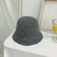 thumbnail image 4 of CoCopeanut Baru Kapas Benang Ember Topi untuk Wanita Gadis Fashion Solid Panama Memancing Topi Musim Gugur Kolam Datar Fisherman Topi Bonnet Femme hadiah, 4 of 6