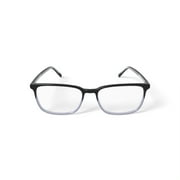 Walmart Mens MV004 William Square Prescription Eyeglasses with Case, Black Gradient