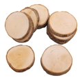 thumbnail image 2 of 10pcs Unfinished Natural Wood Slices Circles With Tree Bark Wedding Ornament, 2 of 4