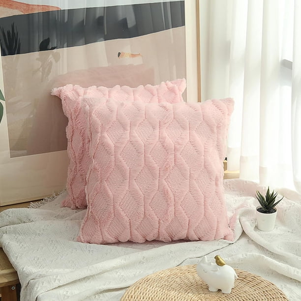 2 Fundas para Cojines de Sala,Cojines Decorativos Cama,Funda de Cojín de Pana para Sofá,Almohadas Decorativas (Beige)