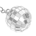 thumbnail image 3 of KAKOWELY 10 llaveros con bola de discoteca de espejo, estilo años 70, colgantes para árbol de Navidad., 3 of 4
