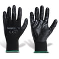 thumbnail image 1 of Guantes MIKELS de Nylon/Nitrilo Medianos Color Negro 1 Par, 1 of 3