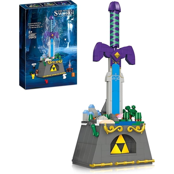Master Sword Building Set, Legend Series Link Sword Building Blocks Kits, Creative Collectible Display Model Toys Gift for Adults Kids Aged 6+(455 PCS)