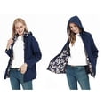 thumbnail image 6 of Giolshon Women Reversible jacket, Fall Fashion Casual Short Hooded Lightweight Thin Printed Coat, 6 of 6