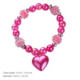 thumbnail image 2 of Pulsera de cuentas para niños, joyería de muñeca, pulsera de niña, pulsera de corazón, decoración, 2 of 8