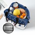 thumbnail image 6 of HUIACONG Lunch Bag with Baseball Drip Pattern, Aluminum Film Insulated Lunch Tote for School and Daily Use for Men and Students, 6 of 10