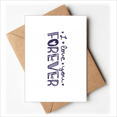 thumbnail image 1 of Love You Forever Cute Quote Style Greeting Cards You are Invited Invitations, 1 of 3