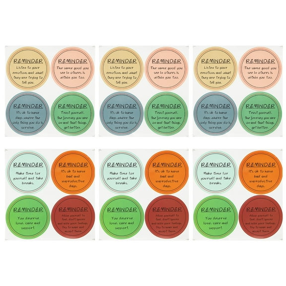 Uxcell Mental Health Awareness Stickers Reminder Decals Phone Computer Sign 24 Pack