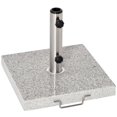 thumbnail image 1 of Support Carré pour Parasol en Marbre de 55 Lb, 16,5 Po, Support Lourd de Marché avec Roues, Gris, 1 of 7