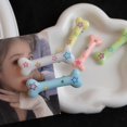thumbnail image 3 of Eoperou 2 Pcs Hairpins Bone Hair Clips Star Print Anti-slip Smooth Anti-rust Hair Fixation Decoration Bangs Clip Side Clip Hair Accessory, 3 of 7