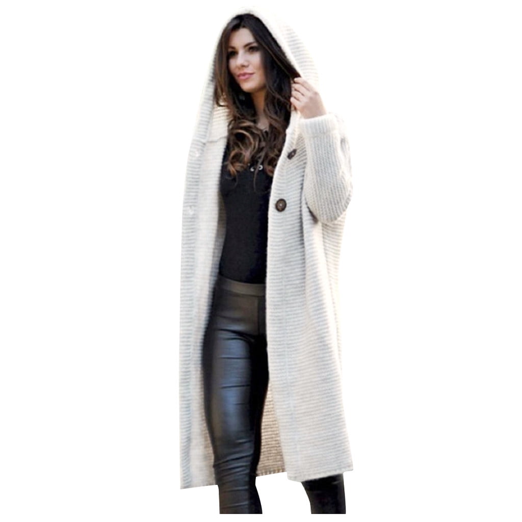 plus size long hooded cardigan