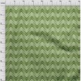 thumbnail image 4 of oneOone Georgette Viscose Forest Green Fabric Chevron Craft Projects Decor Fabric Printed By The Yard 42 Inch Wide, 4 of 4
