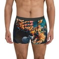 thumbnail image 1 of Balery Whimsical Animal Spiral Calzoncillos bóxer para hombre, ropa interior de algodón suave y transpirable con cinturilla de nailon-Large, 1 of 5