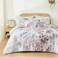 thumbnail image 2 of Regency Heights Full Size Comforter Sets, Blush Bed in a Bag Full, Botanical Bedding Comforter Set with Bed Sheets and Side Pockets, 9 Pieces, 2 of 8