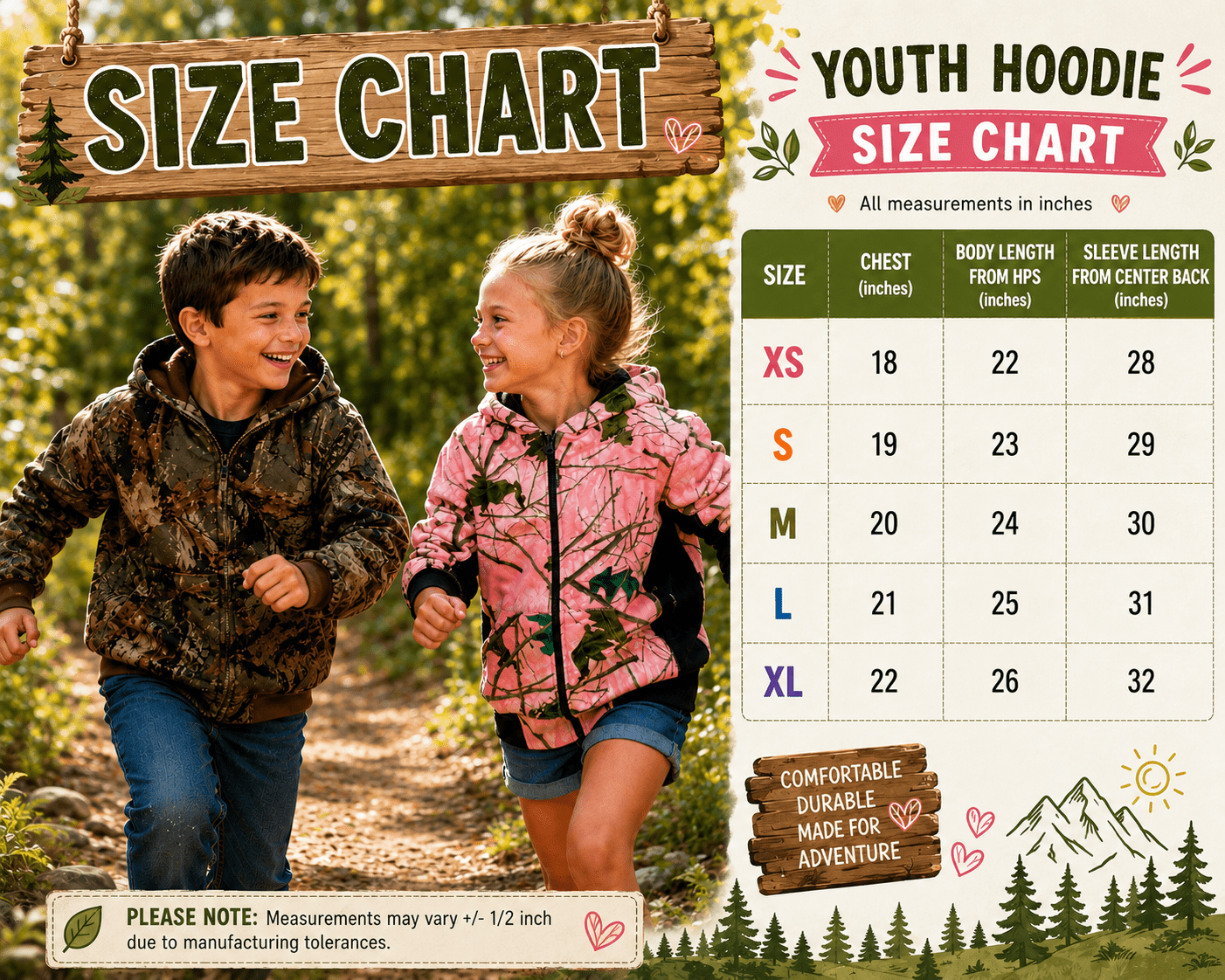 TrailCrest Boy’s Full Zip Up Hoodie Sweatshirt Sweater Hooded Jacket, Medium
